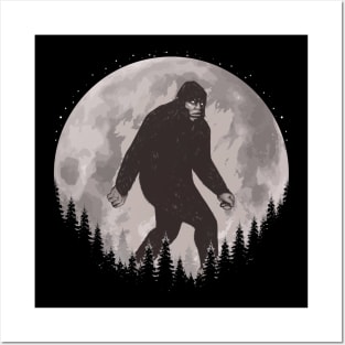 Bigfoot Moon Posters and Art